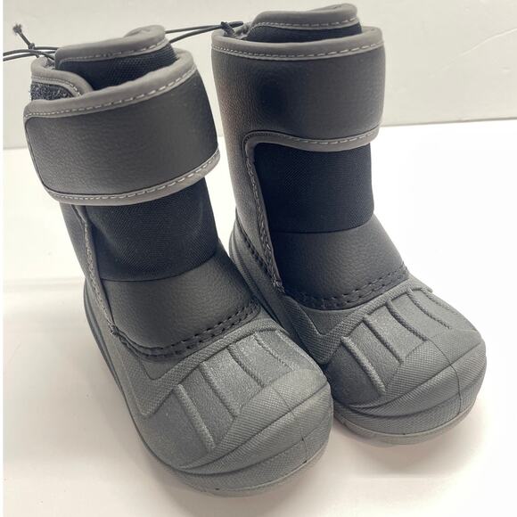 Cat & Jack Toddler Faux Leather Winter Boots Waterproof Sz 5 - Picture 5 of 6